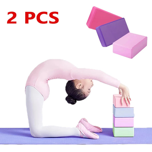 Yoga Building Blocks Cubes Pilates Bricks Reinforcement Mats Sports Yoga Supplies Exercise Home