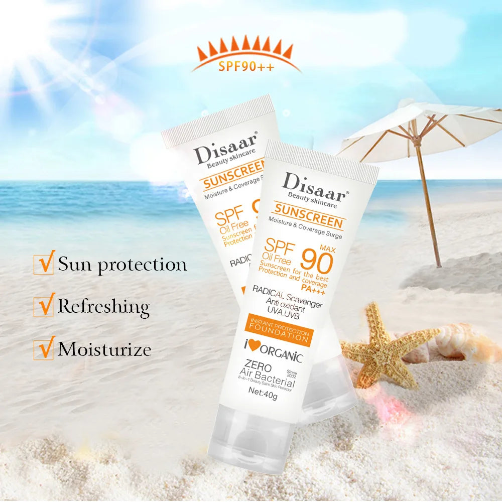 Facial Body Sunscreen Whitening Sun Cream Sunblock Skin Protective Cream Anti-Aging Oil-control Moisturizing SPF90 Face