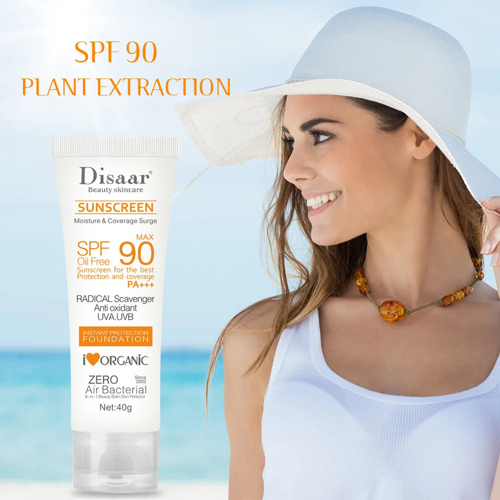 Facial Body Sunscreen Whitening Sun Cream Sunblock Skin Protective Cream Anti-Aging Oil-control Moisturizing SPF90 Face