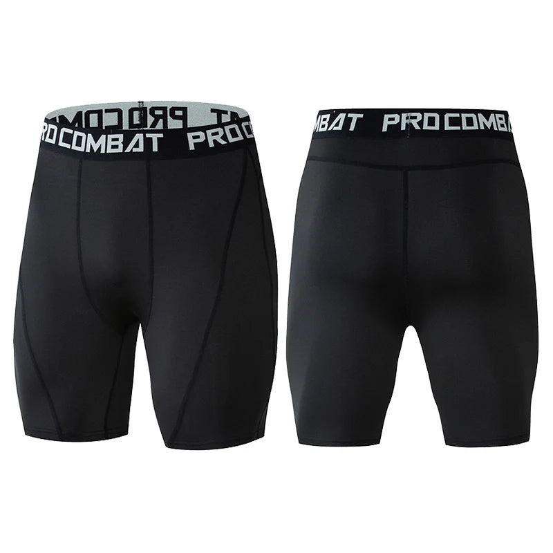 Men Bodybuilding Shorts Fitness Workout Inseam Gym Knickers Male