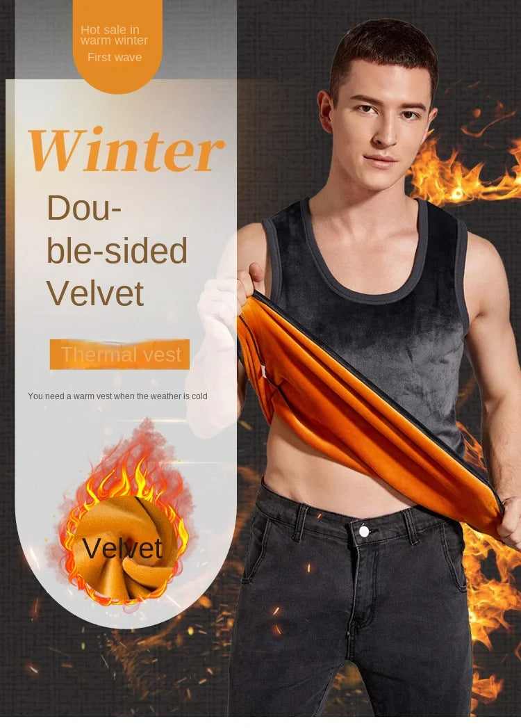 Men's Winter Thermal Shaping Large Size Male Vest Comfortable