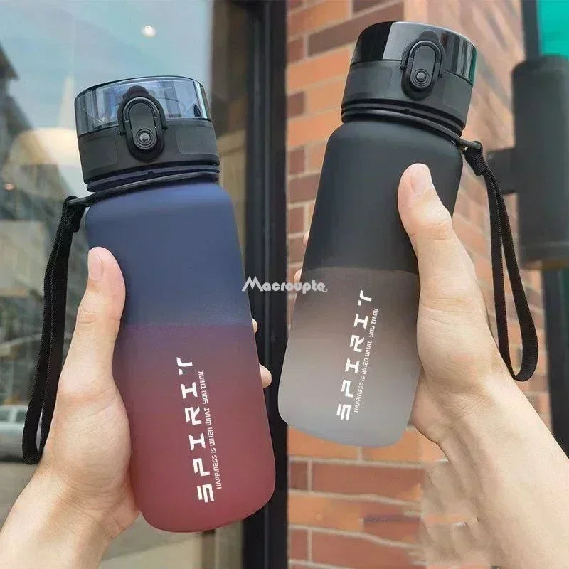 1 Liter Large Capacity Sports Water Bottle Leak Proof Colourful Plastic Cup Drinking Outdoor Travel