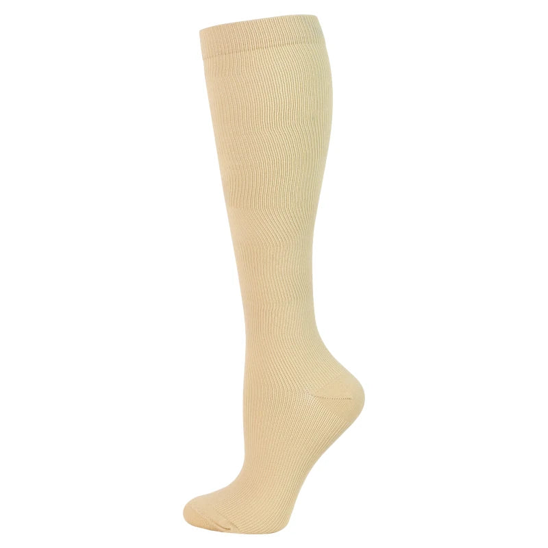 Unisex Compression Sports Socks for Hiking, Running & Training - High-Performance Elastic Support