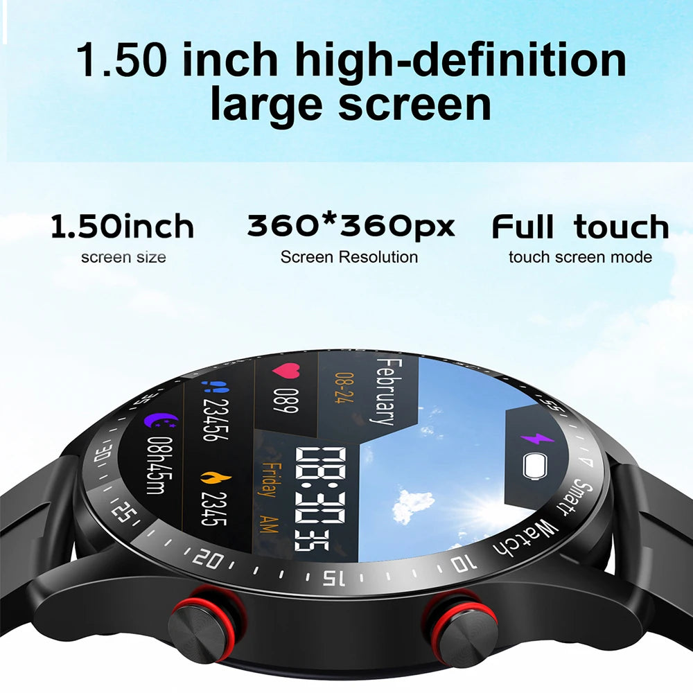 New Bluetooth Call Smart Watch Men HD Display Heart Rate Fitness Tracker