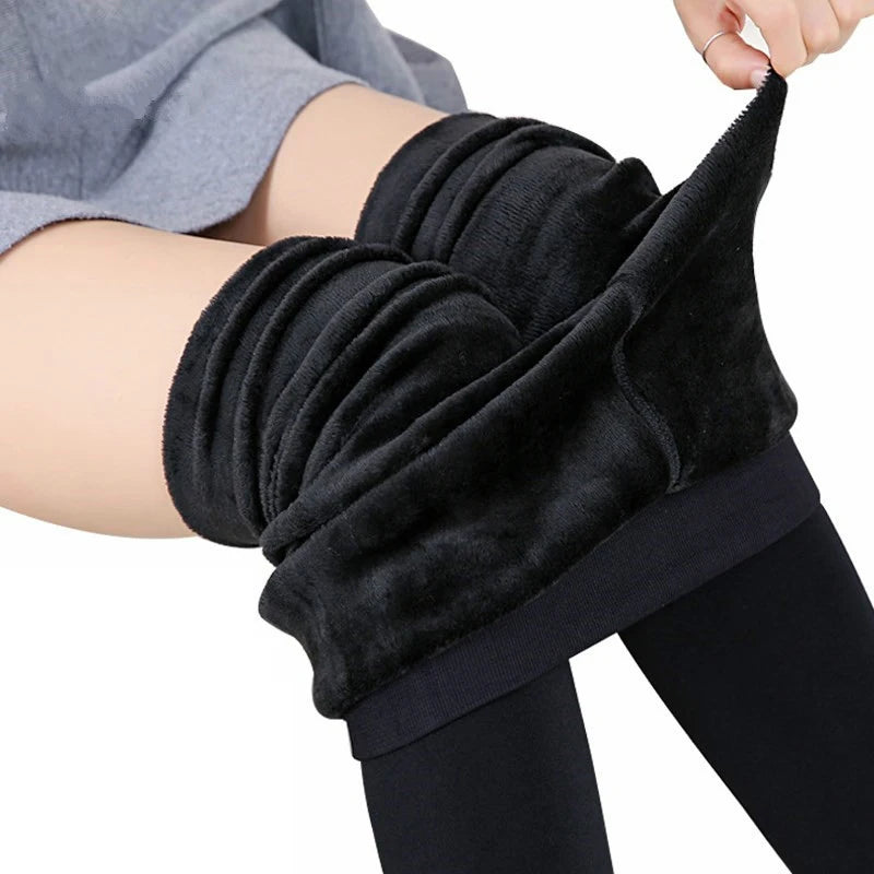 Winter Leggings For Women Warm Leggings Solid