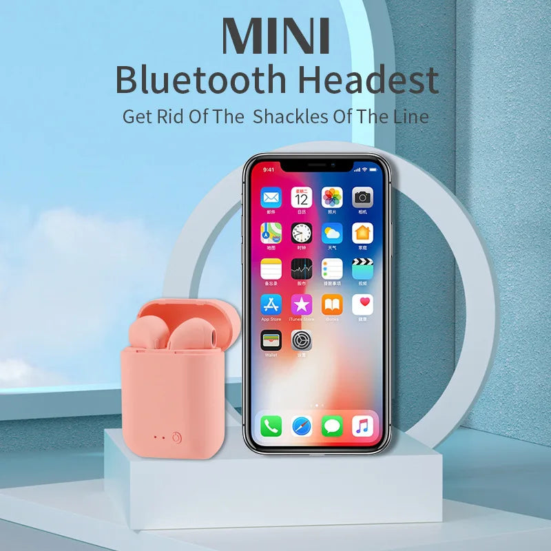 Wireless Headphones Bluetooth 5.0 Headphones with Microphone Charging Case Headphones.