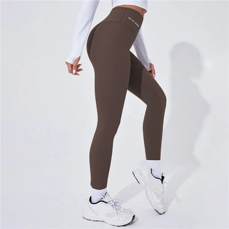 High Waist Yoga Warm Leggings Sports Tights Thermal Woman Running Pants