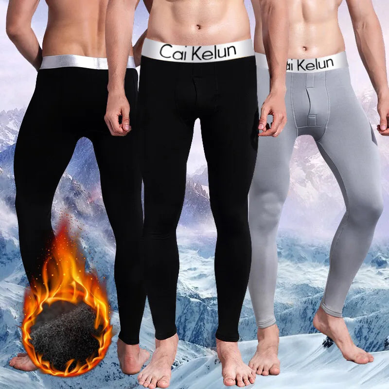 Men Long Johns Thermal Skin-Friendly Underwear Winter Warm Long Pants Male