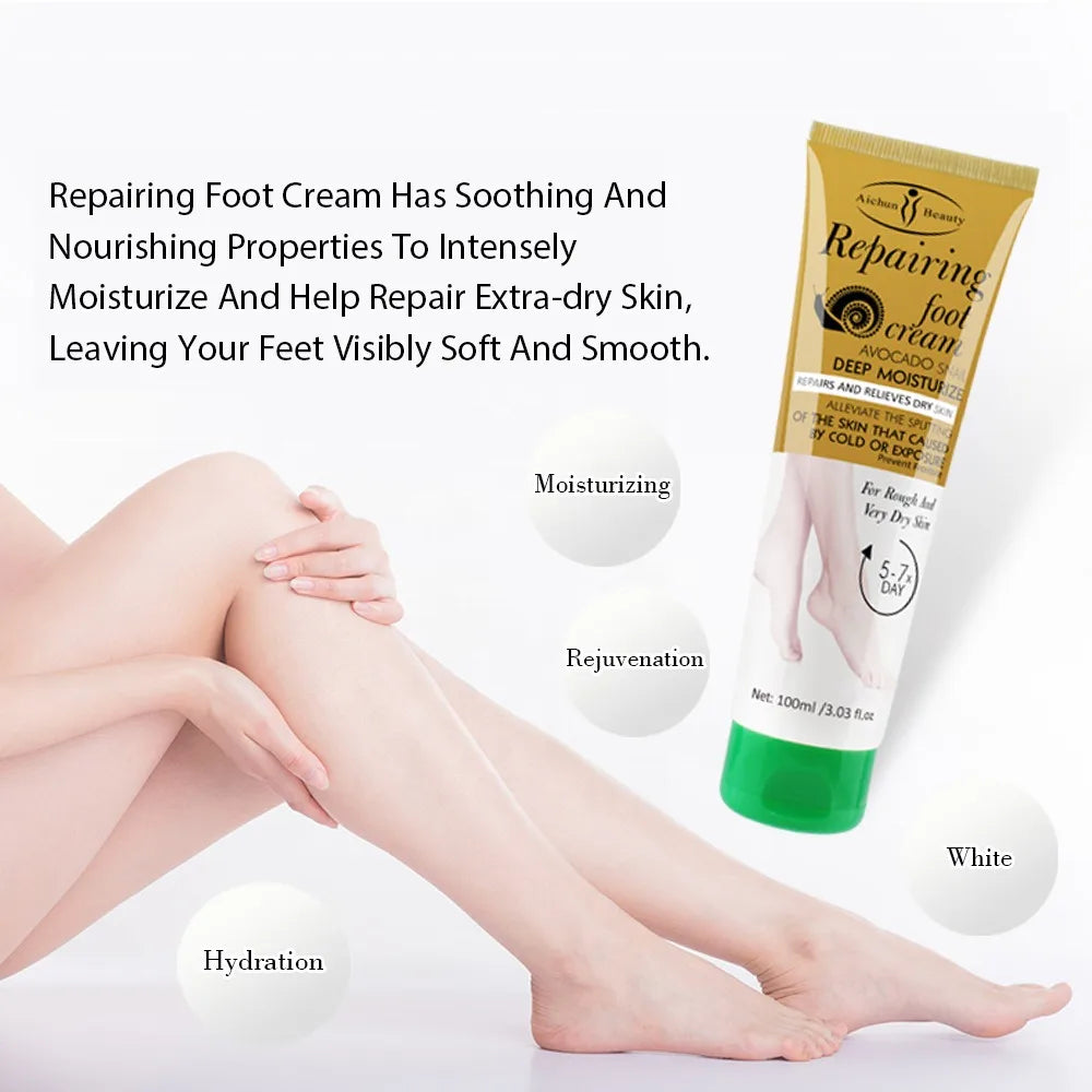 Foot Cream Snail Mucus Extract Anti-chafing Remove Dead Skin Moisturizing Anti-crack Whitening Smooth Skin Foot Skincare