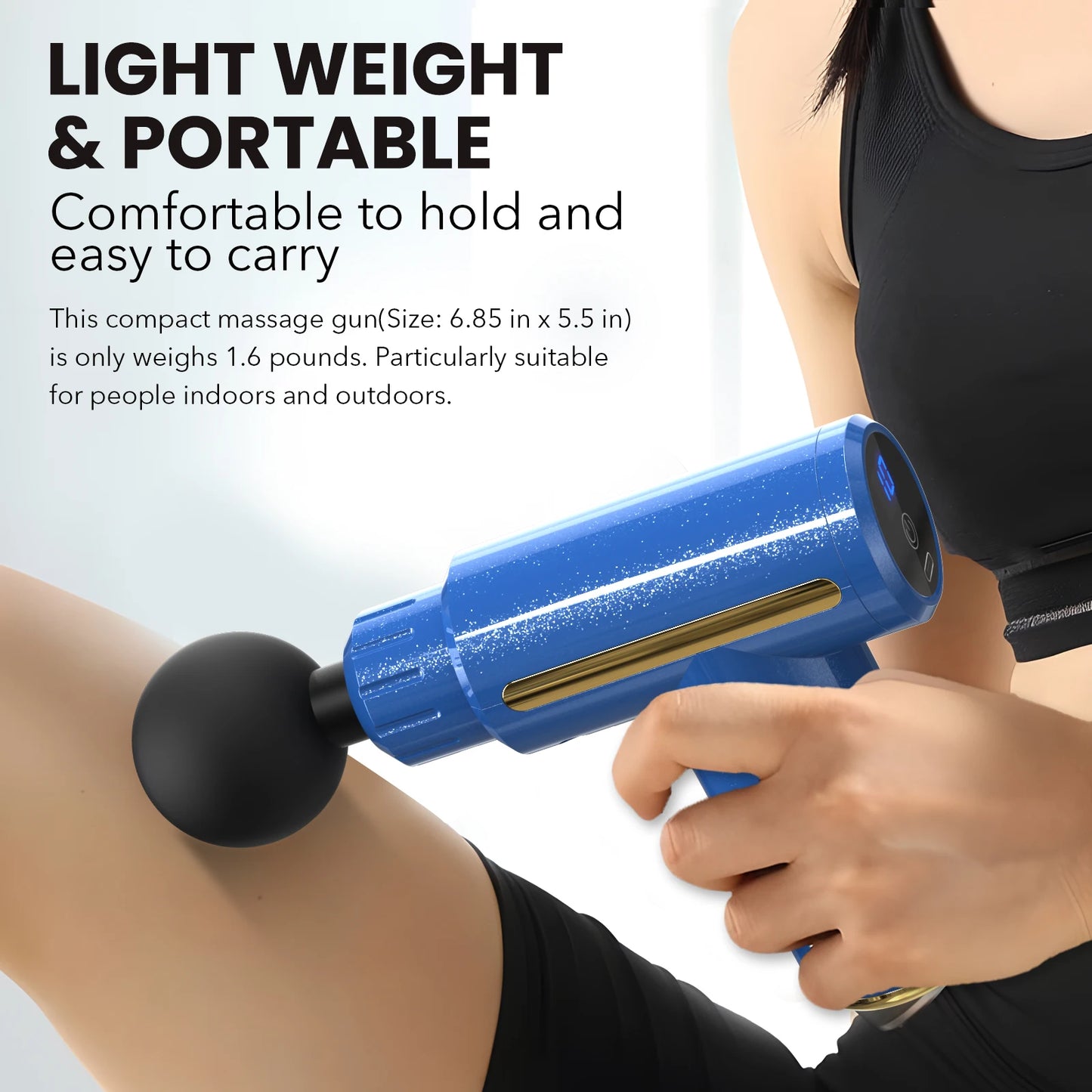 Portable Fascia Gun Tissue Massager Mini Lightweight Body Massage