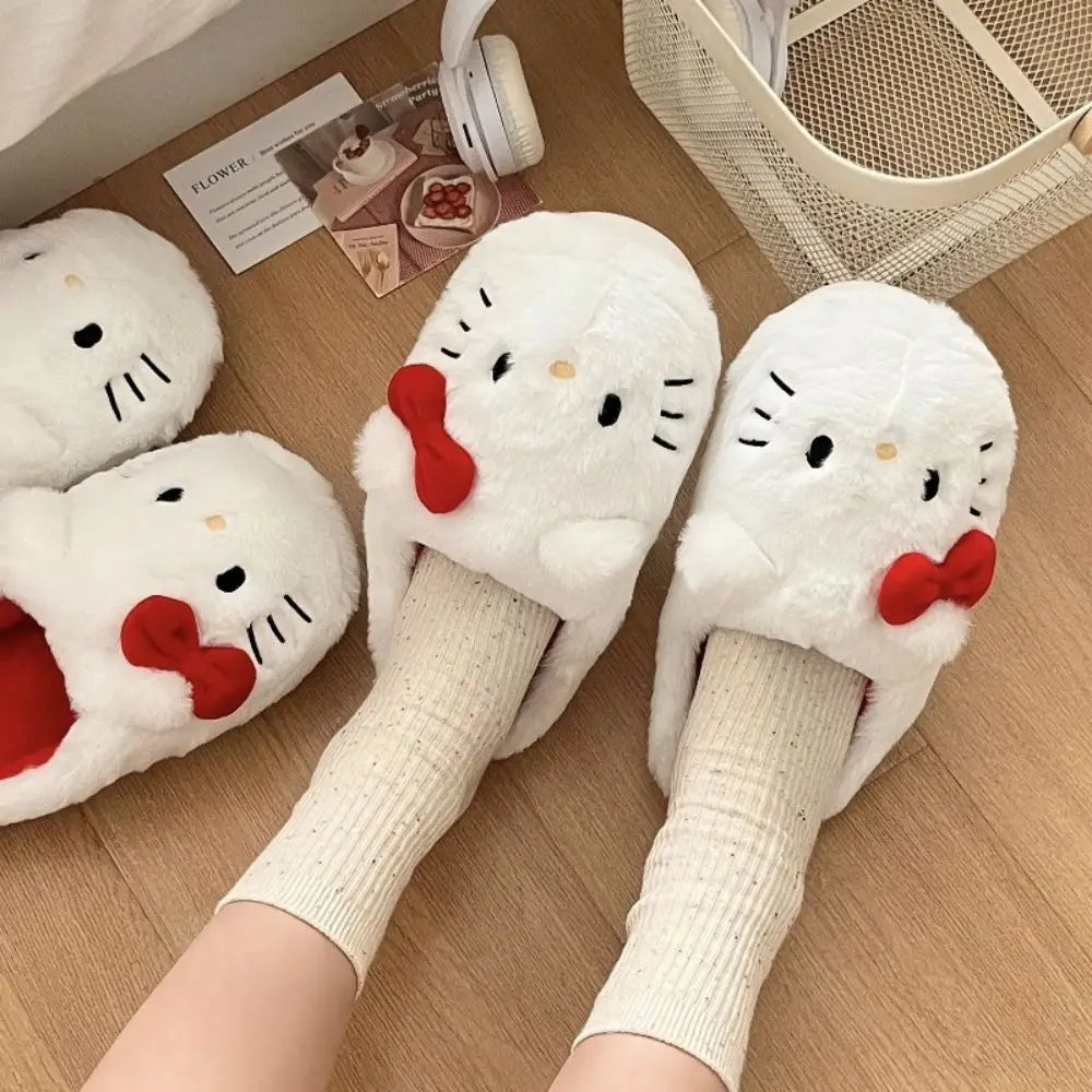 Autumn Winter Bedroom Soft Padded Plush Bedroom Adult Shoes Girls