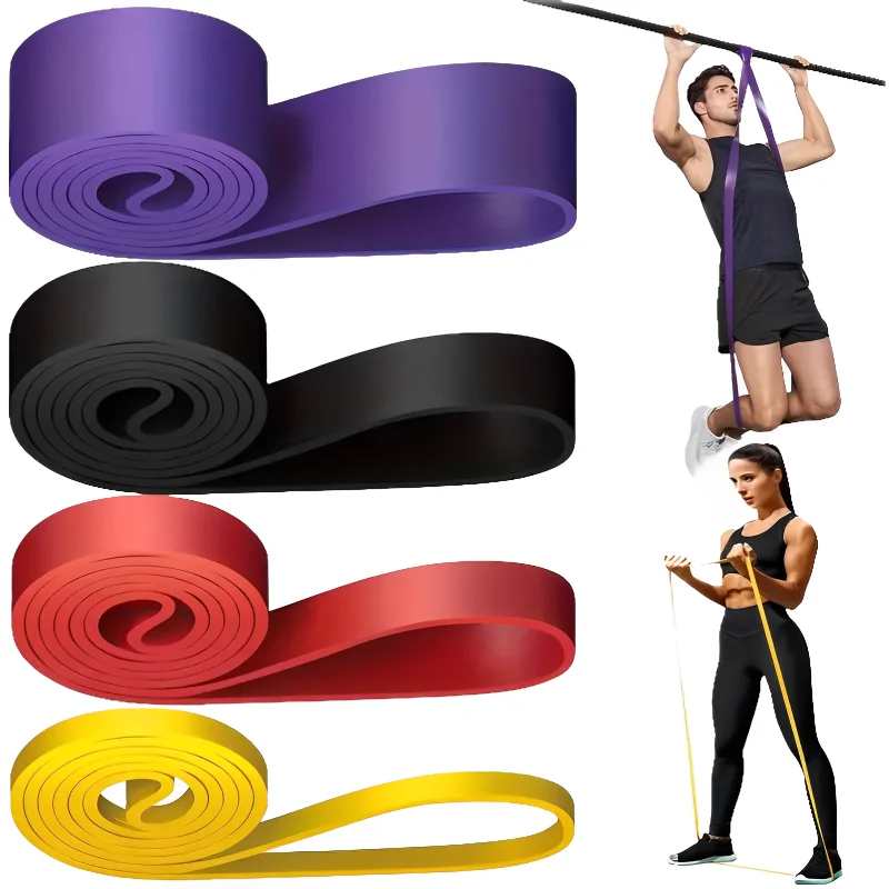 Workout Pilates Latex Resistance Band Exercise Elastic For Sport Strength Pull Up