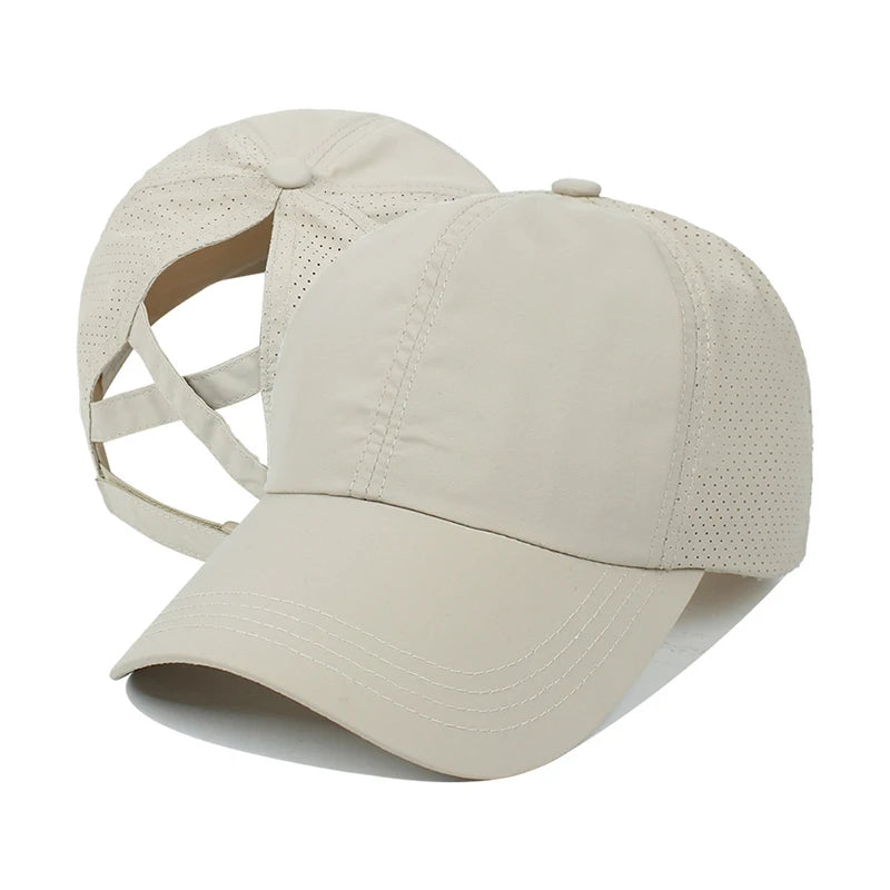 Summer Solid Colour Baseball Caps Golf Wear Women