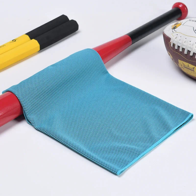 Portable Mini Silica Gel Set Cold Towel Polyester Fiber Outdoor Cooling Towel Fitness sports gym