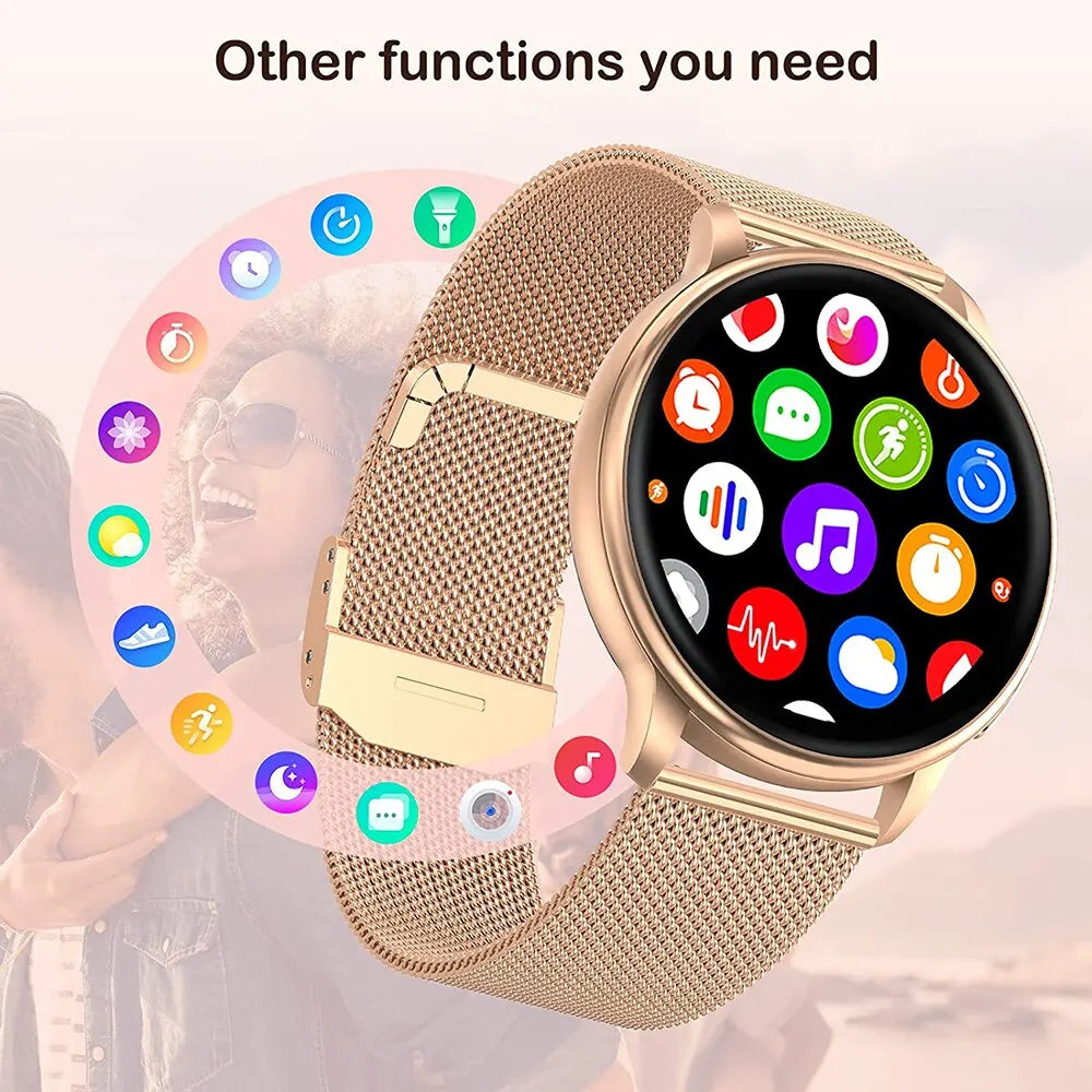 Bluetooth Call Smart Watch Women Custom Dial Watches Men Sport Fitness Tracker Heart Rate Smartwatch