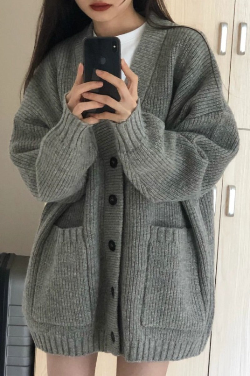 Autumn Winter Women Cardigan Sweater Coats Fashion Female Long Sleeve