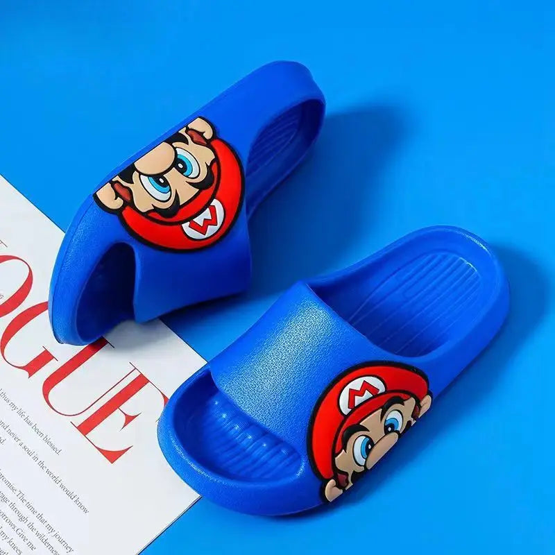 Spring, Summer and Autumn Cartoon Animation Cute Comfortable Boys and Girl Home Breathable Anti-Slip Slippers