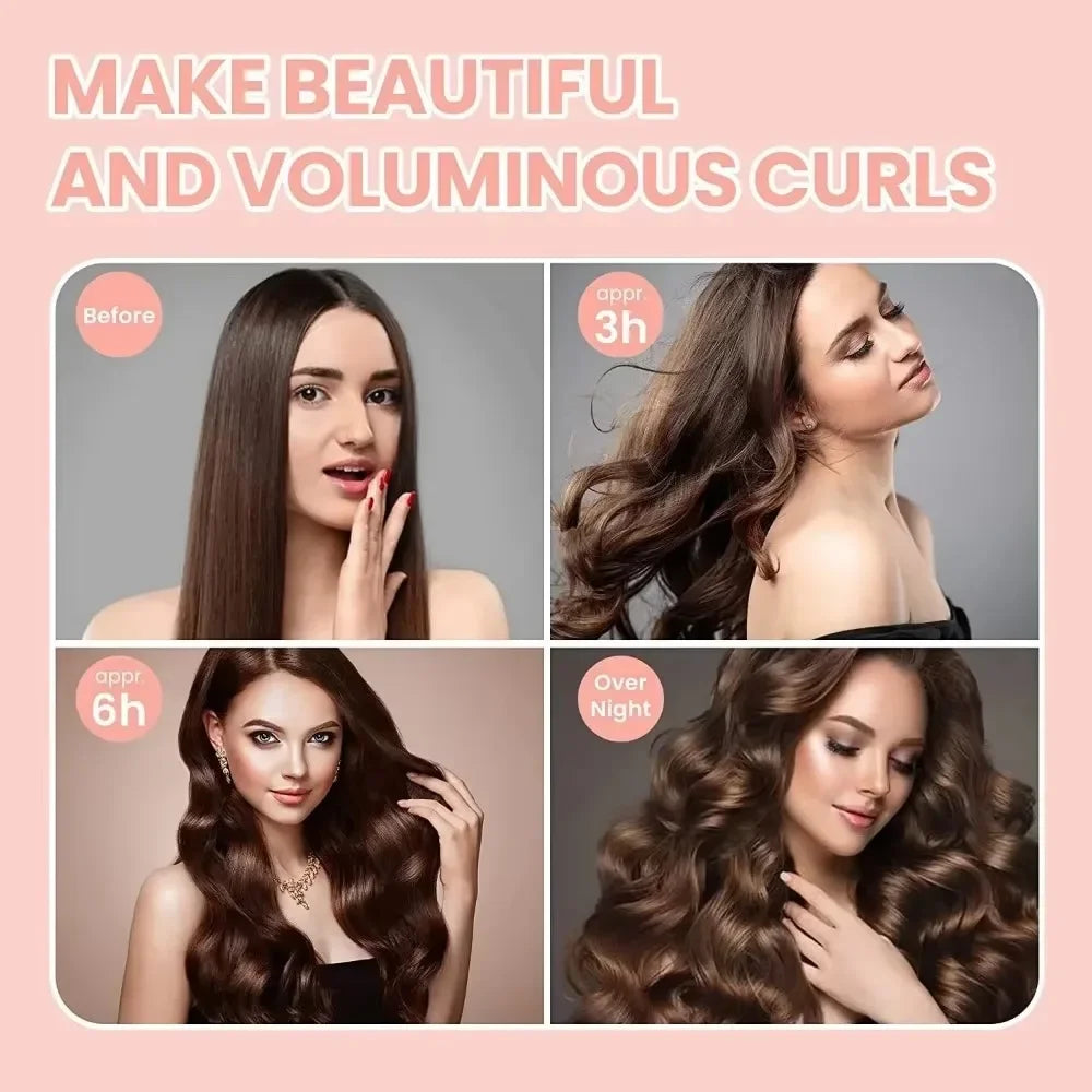 Heatless Curls Beauty Women Curly Products Hair Curler Rubber Curling Sleep Hairdresser Tools Hair Foam Rollers