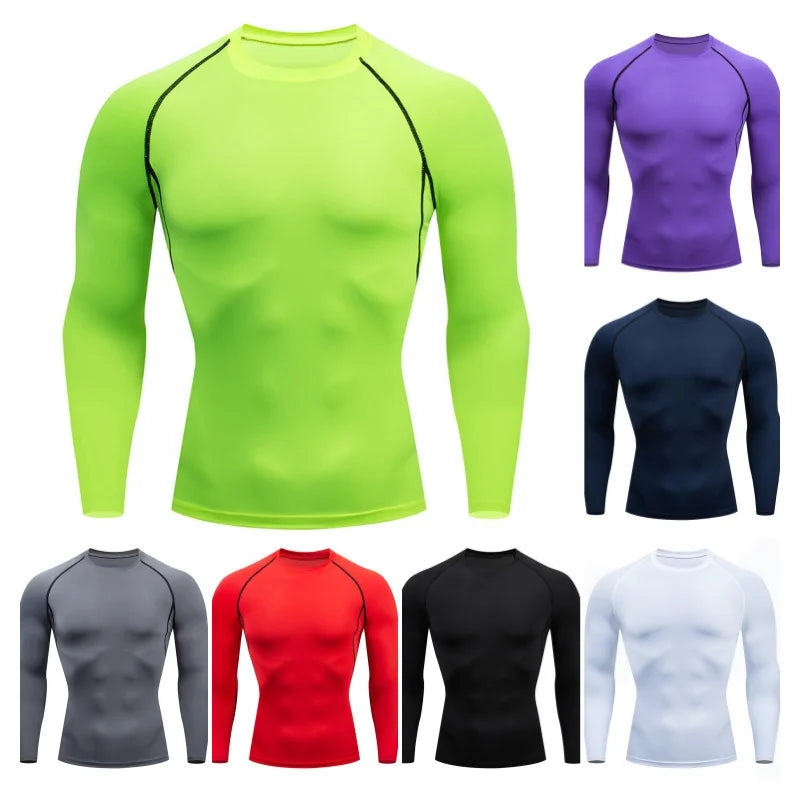 Men's High Quality MMA Fitness Gym Sports T-Shirt Jogging Running Shirt