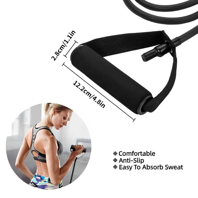 Resistance Bands With Handles Exercise Workout For Men Women Strength Training Equipment