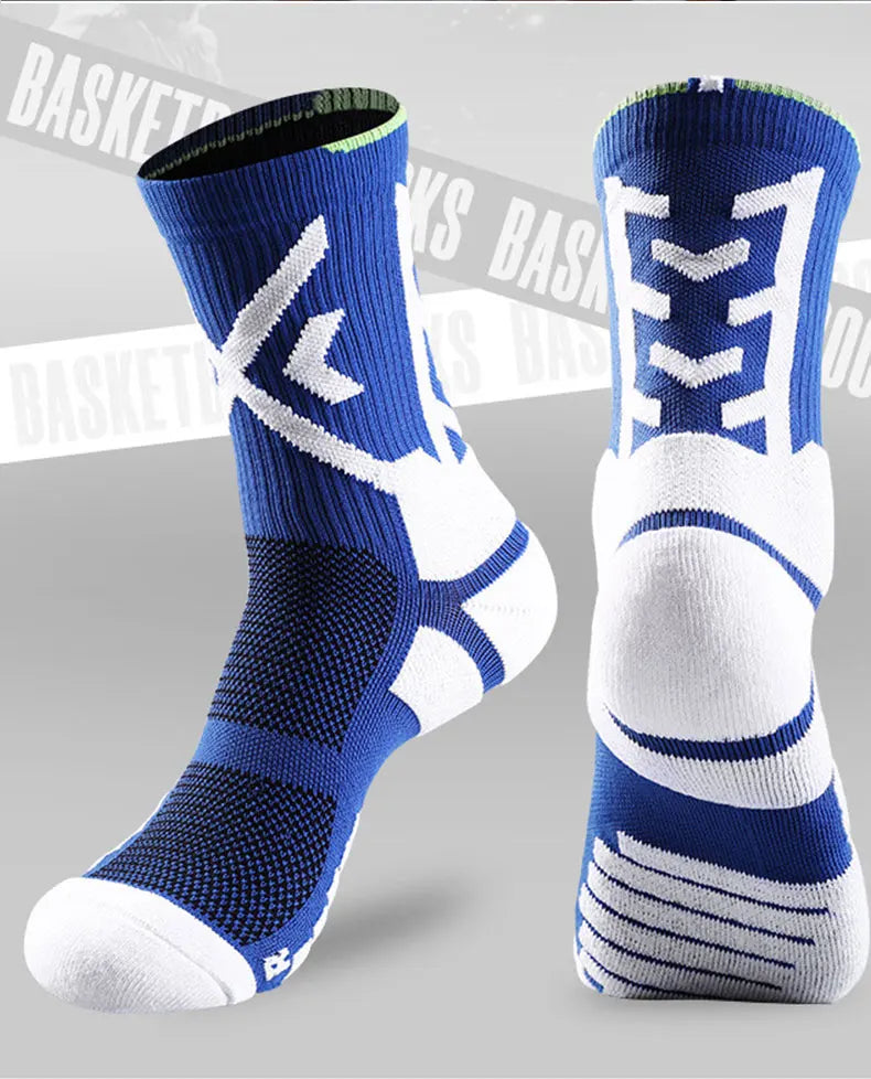 Knee-High Compression Socks for Basketball and Cycling Enthusiasts