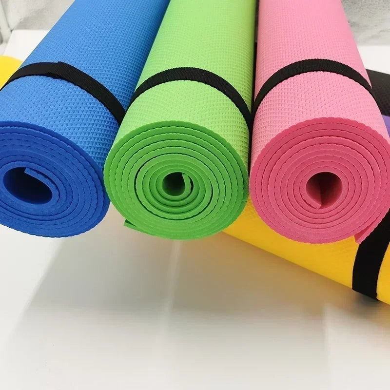 4MM Thick 173cmX61cm Yoga Mats Non-slip Exercise Mat Fitness Tasteless Pilates Workout Gym Mats