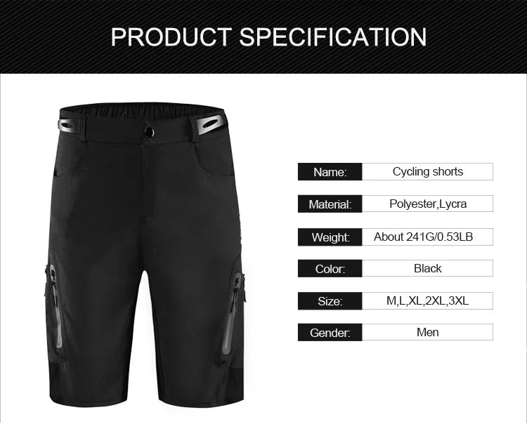 Shorts Motocross Racing Moto MTB Downhill Bicycle Mountain Bike