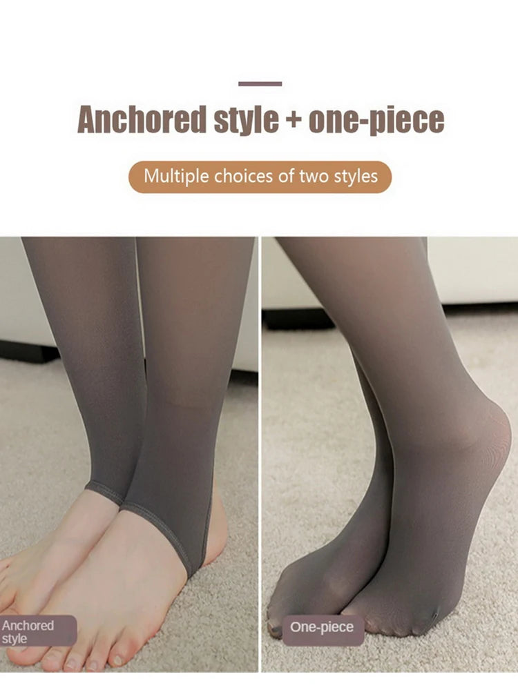 Thermal Tights Women Translucent Winter Warm Thick Woman