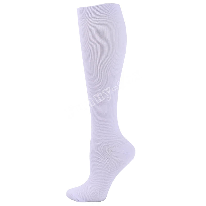 Unisex Compression Sports Socks for Hiking, Running & Training - High-Performance Elastic Support