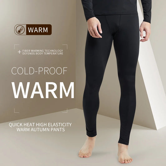 Warm Pants For Men With Plush And Thickened Autumn And Winter