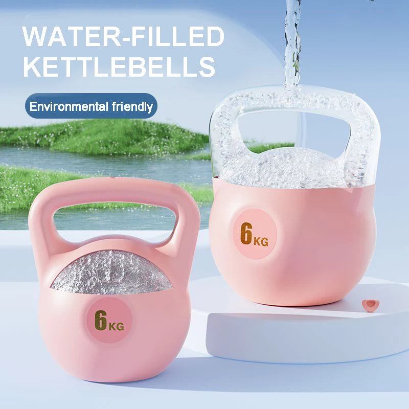 2/4/6/8kg Water Injection Kettlebell Yoga Fitness Exercise Soft Kettlebell