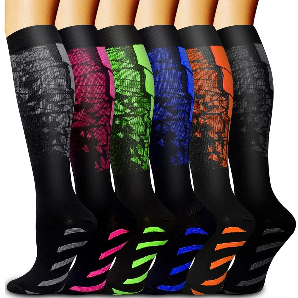 Women Sports Socks For Marathon Cycling Football Varicose Veins Winter