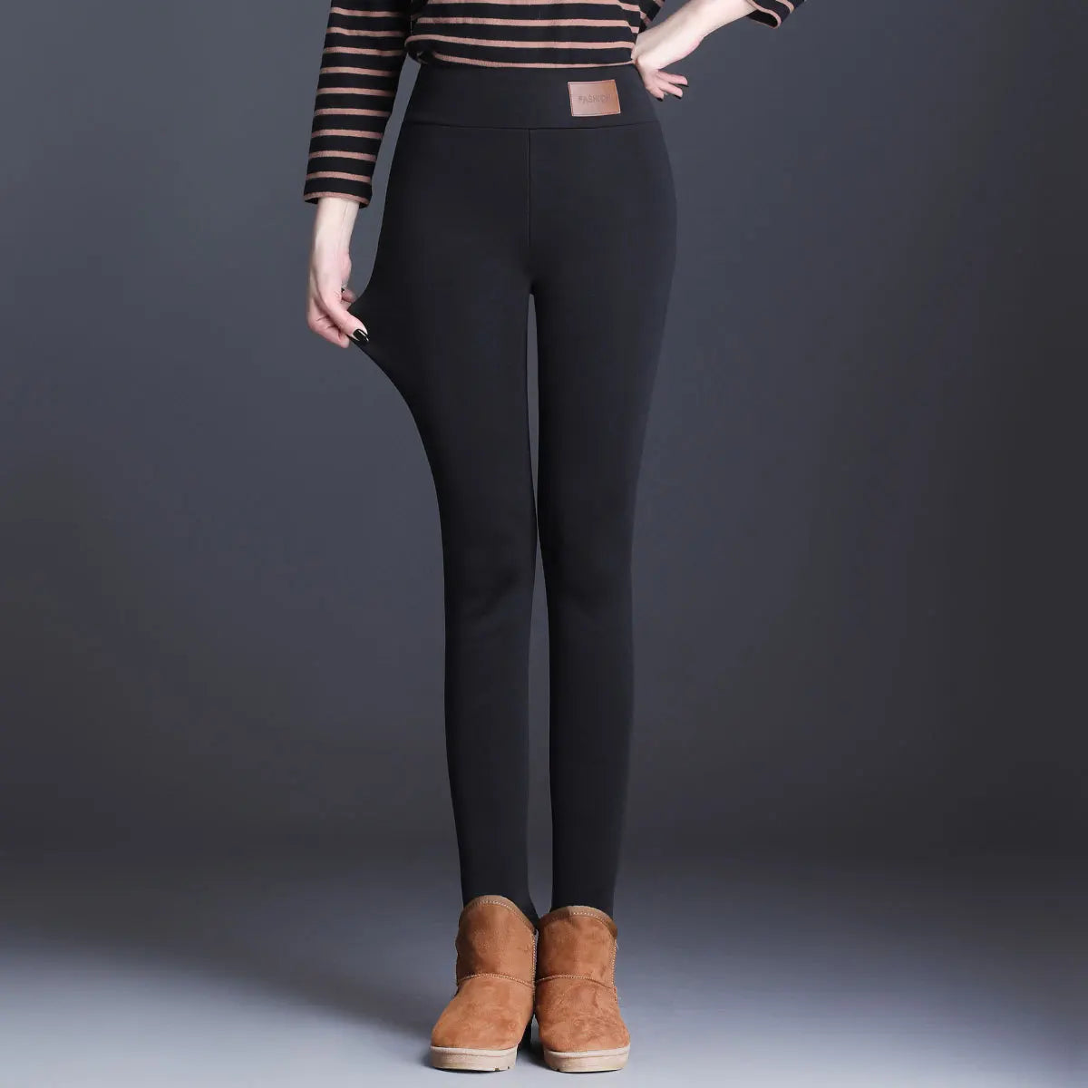 Women Lamb Legging Seamless High Waist Thick Thermal Legging Fashion Winter Warm Female Tights