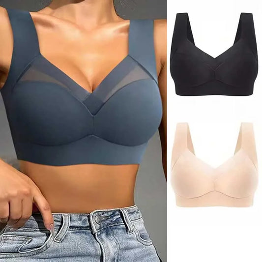 Women Lace Sport Bras Plus Size Seamless Bra Bralette Backless Lady