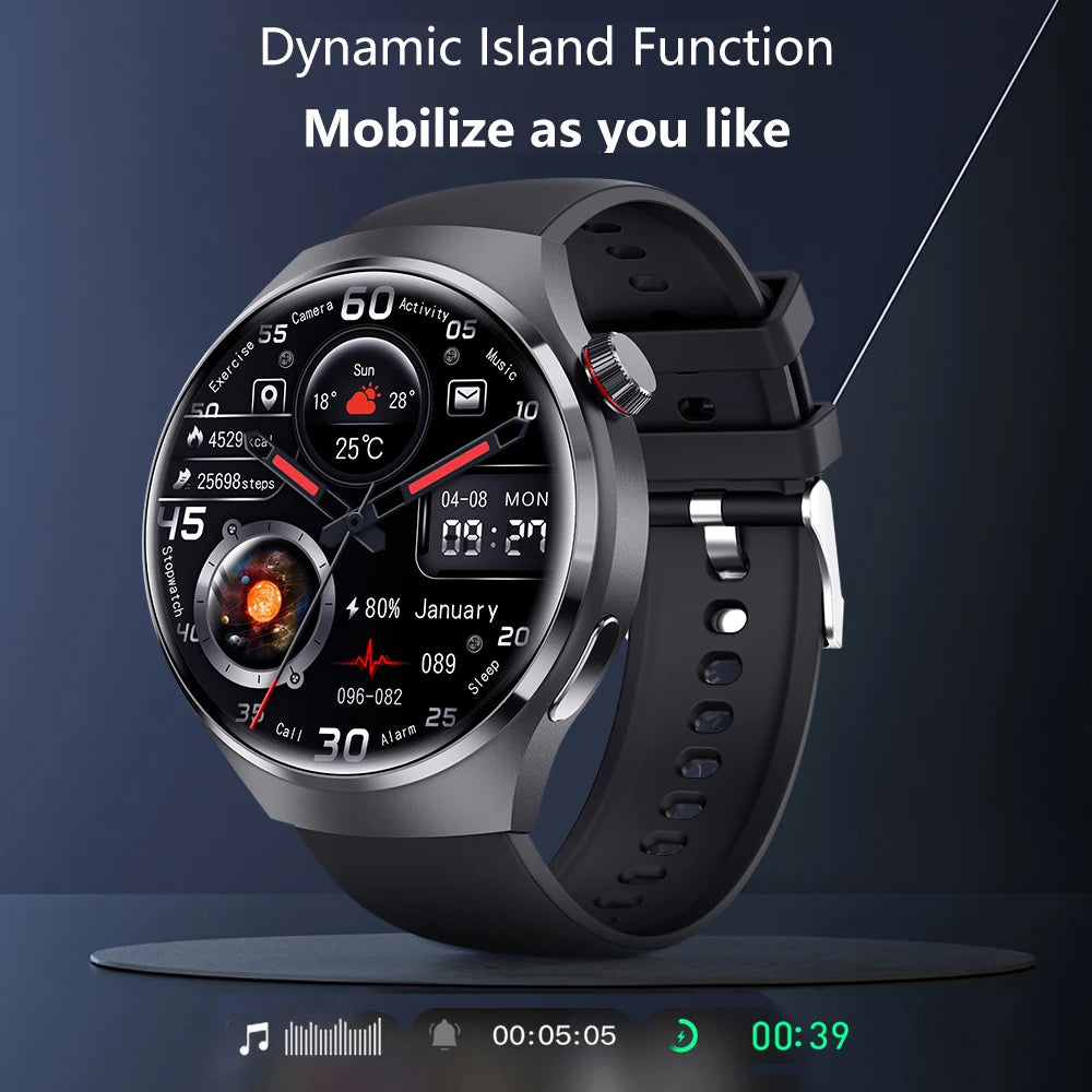 New Smart Watch Heart rate Health Monitor Bluetooth Call NFC GPS Tracker IP68 Waterproof  Smartwatch