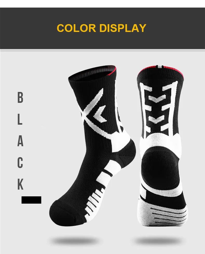 Knee-High Compression Socks for Basketball and Cycling Enthusiasts