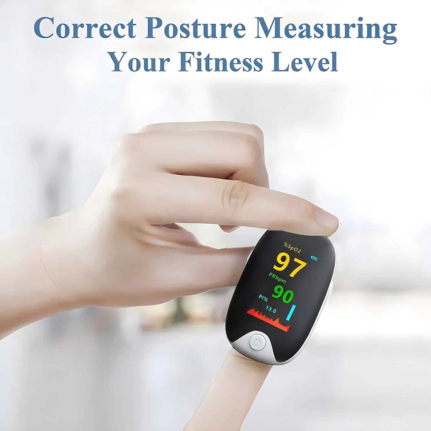 Finger Pulse Digital Finger Clip Display PR Heart Rate Monitor Blood Oxygen Saturation.