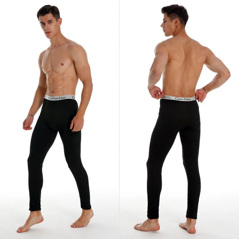 Men Long Johns Thermal Skin-Friendly Underwear Winter Warm Long Pants Male