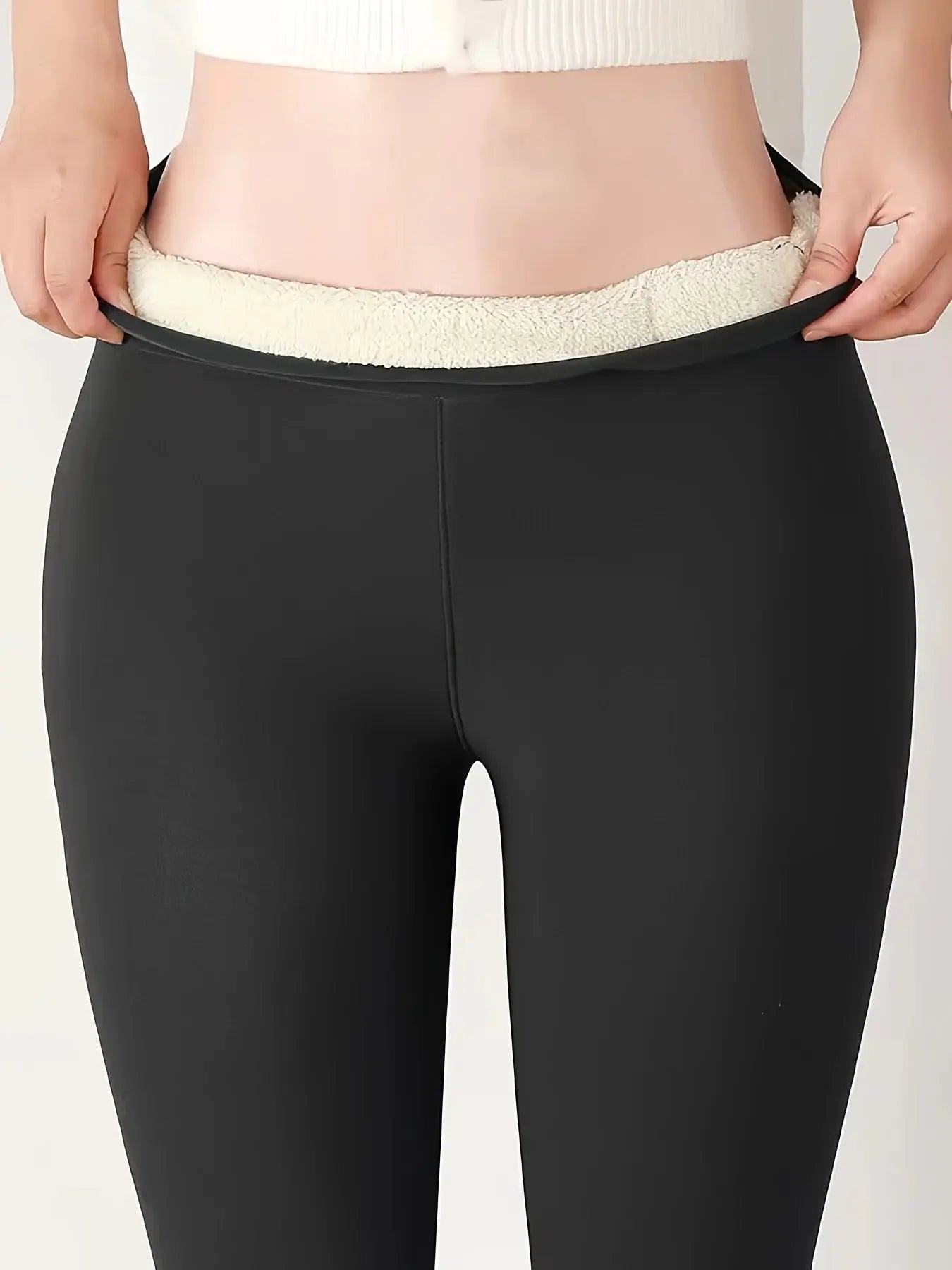 Stylish Warm: Women's Warm High-waisted Leggings Are Elastic And Comfortable