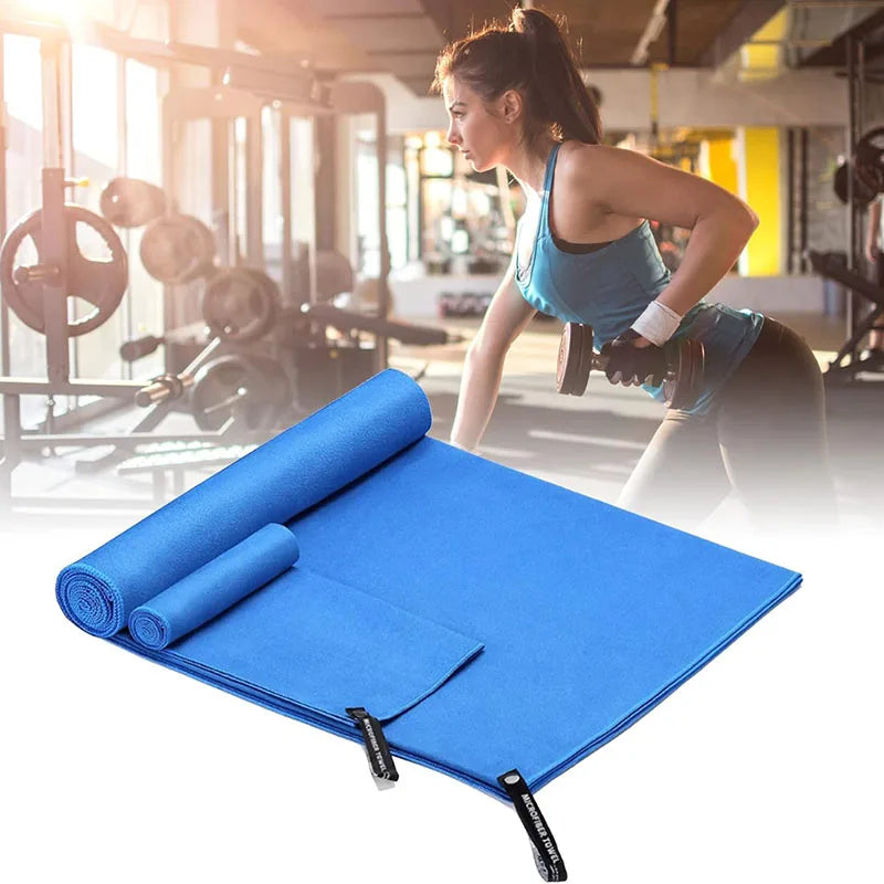 Sport Towel Microfiber Fast Dry Travel Fitness Gym Yoga Swimming Lightweight