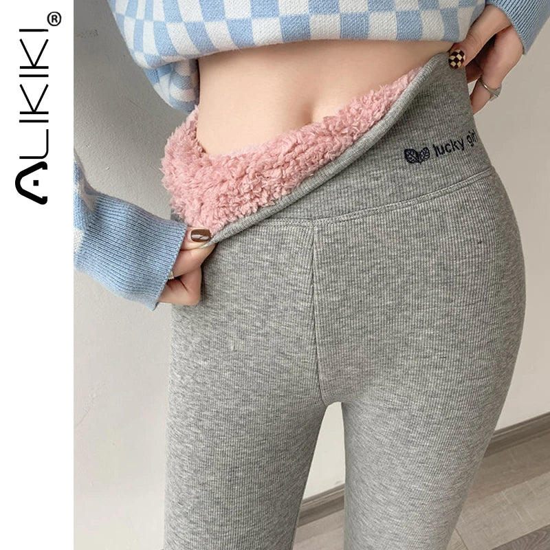 Ladies Winter Warm Thick Tights Thermal Leggings Lined Pants Skinny Long Thermal Size For Women