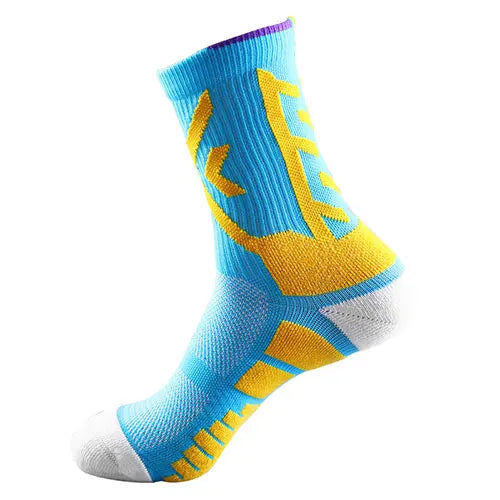 Knee-High Compression Socks for Basketball and Cycling Enthusiasts