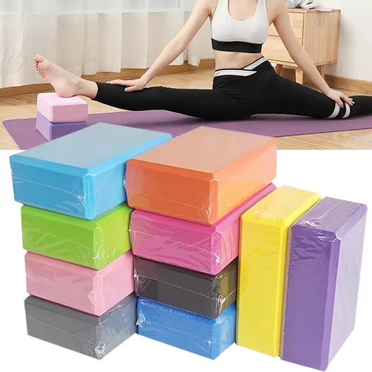 Gym Blocks Foam Brick Training Exercise Fitness Set Tool Yoga Bolster Pillow Cushion Stretching Body