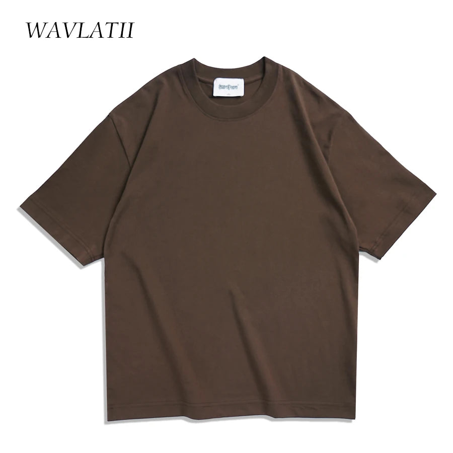 Oversized Summer T shirts for Women Brown Casual Female Korean Streetwear Tee