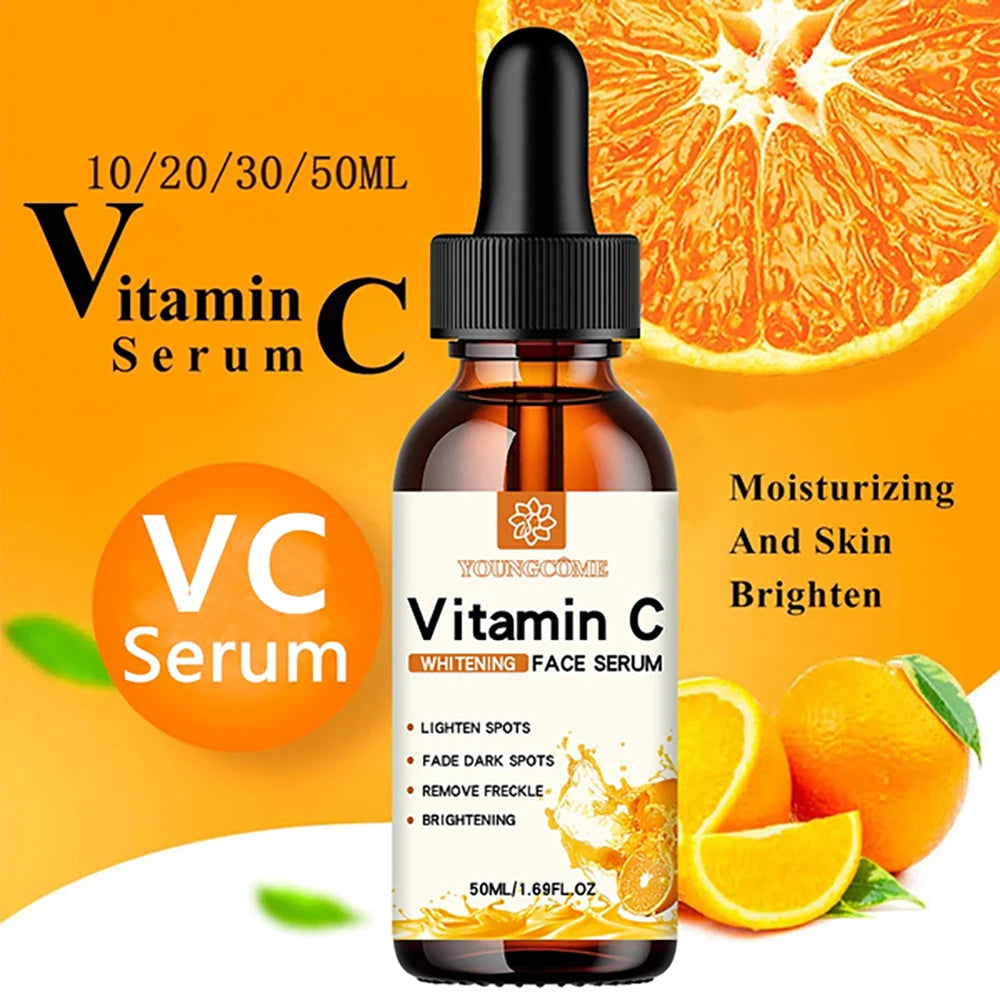 Vitamin C Facial Essence Contains Hyaluronic Acid Dark Spot Remover Moisturizing Repair Anti-aging Essence Facial Skin Care 30ml