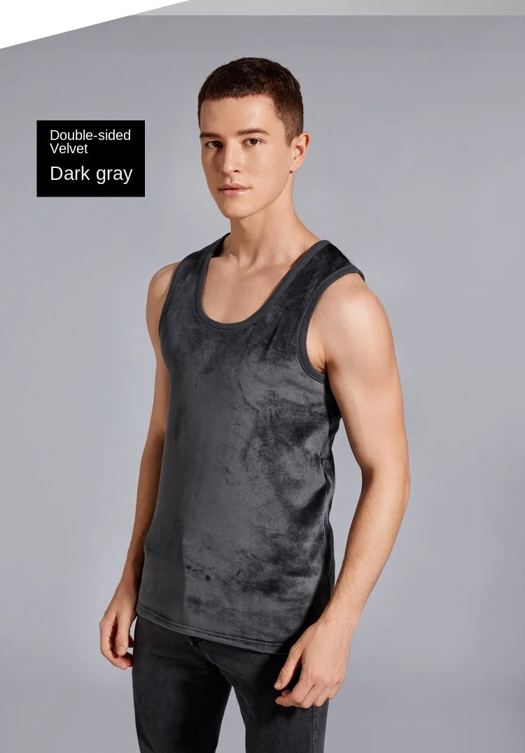 Men's Winter Thermal Shaping Large Size Male Vest Comfortable