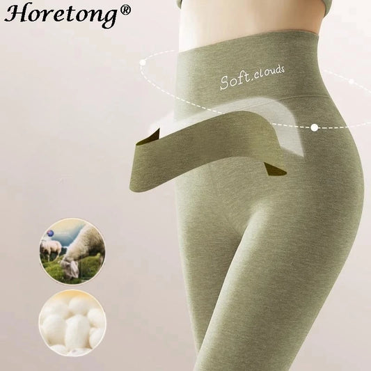 Leggings thermal Pants High Waist Tummy Control