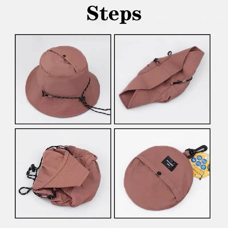 Waterproof Fisherman Hat Women Summer Sun Protection Camping Hiking Mountaineering Caps