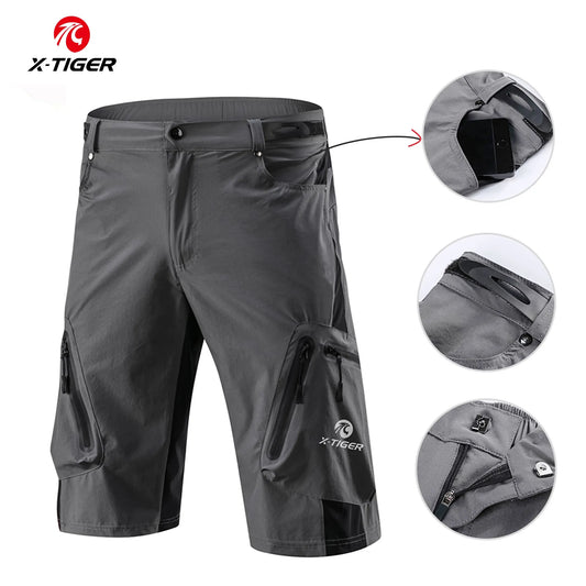 Mountain Bike Shorts Multi-Pockets Breathable Loose Riding Road MTB Shorts