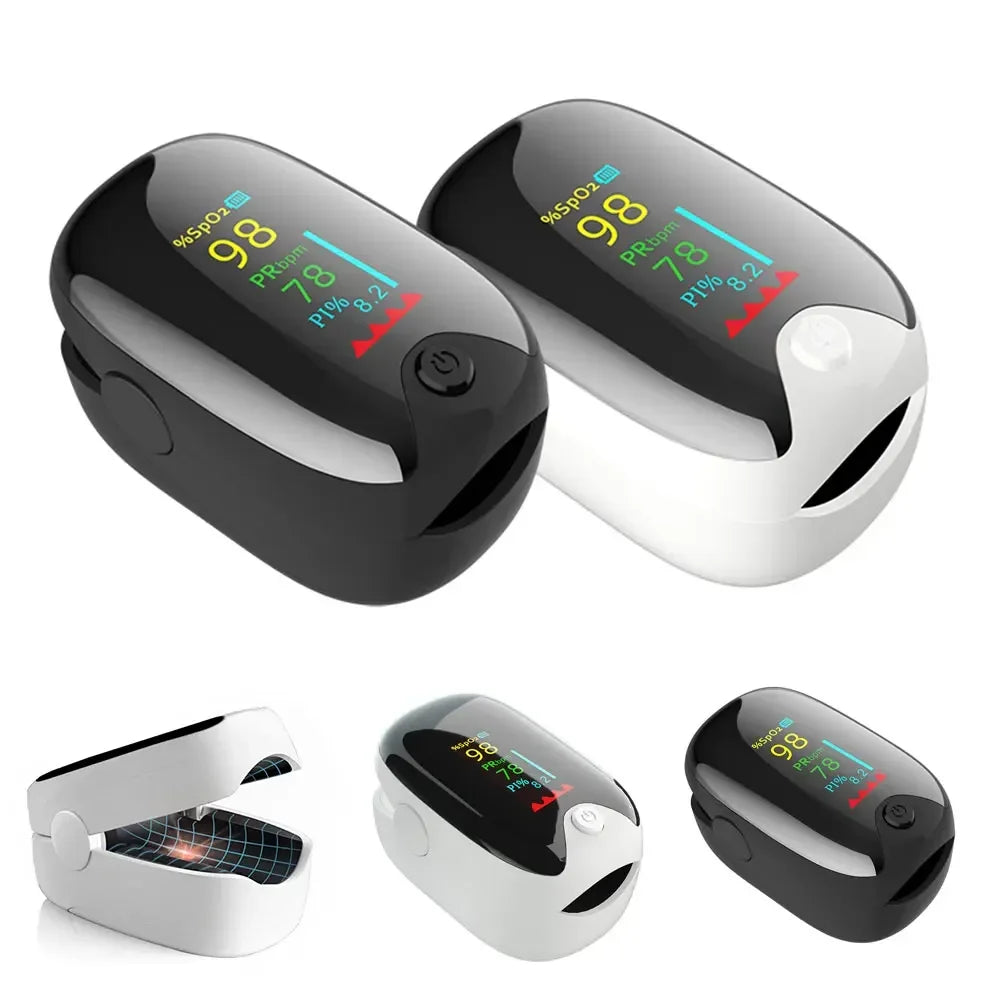 Finger Pulse Digital Finger Clip Display PR Heart Rate Monitor Blood Oxygen Saturation.